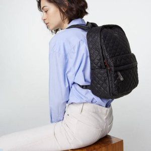 MZ Wallace Black Quilted City Backpack